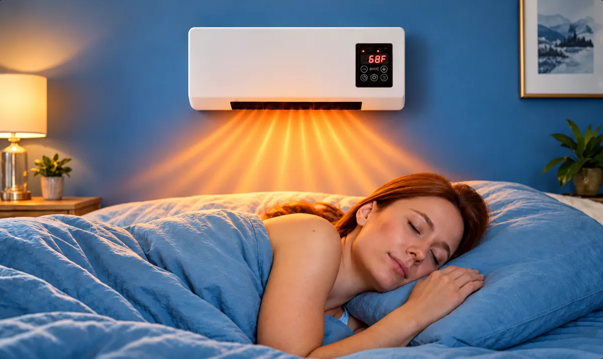 Cozy Cove Pro heater in a bedroom